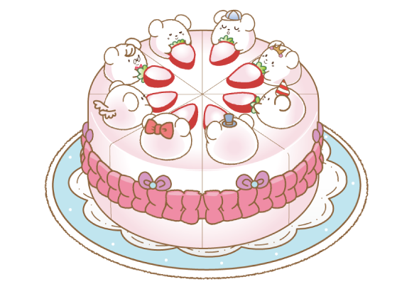 くまさんケーキ